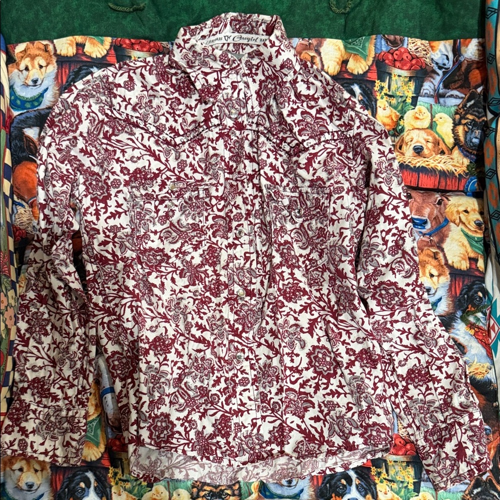 Floral Button Down Kids Shirt